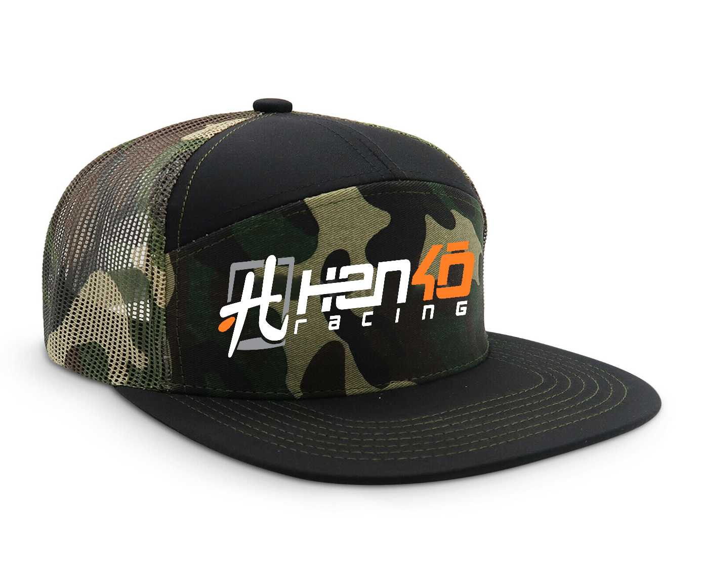 Camo/Orange Trucker Hat