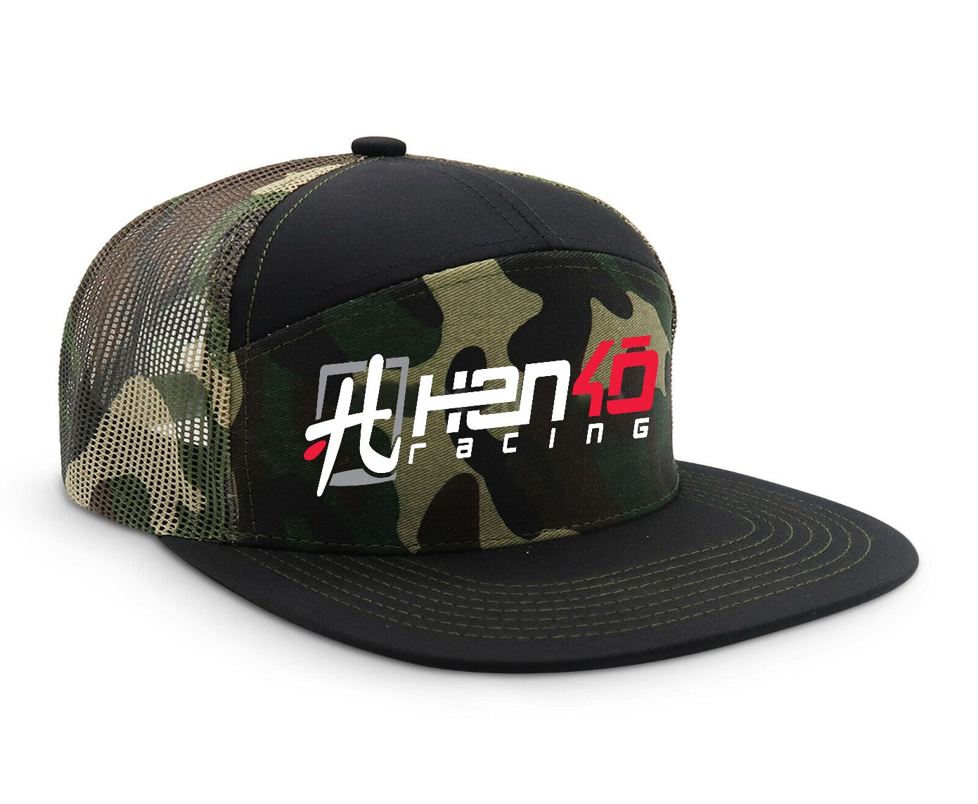 Camo/Red Trucker Hat